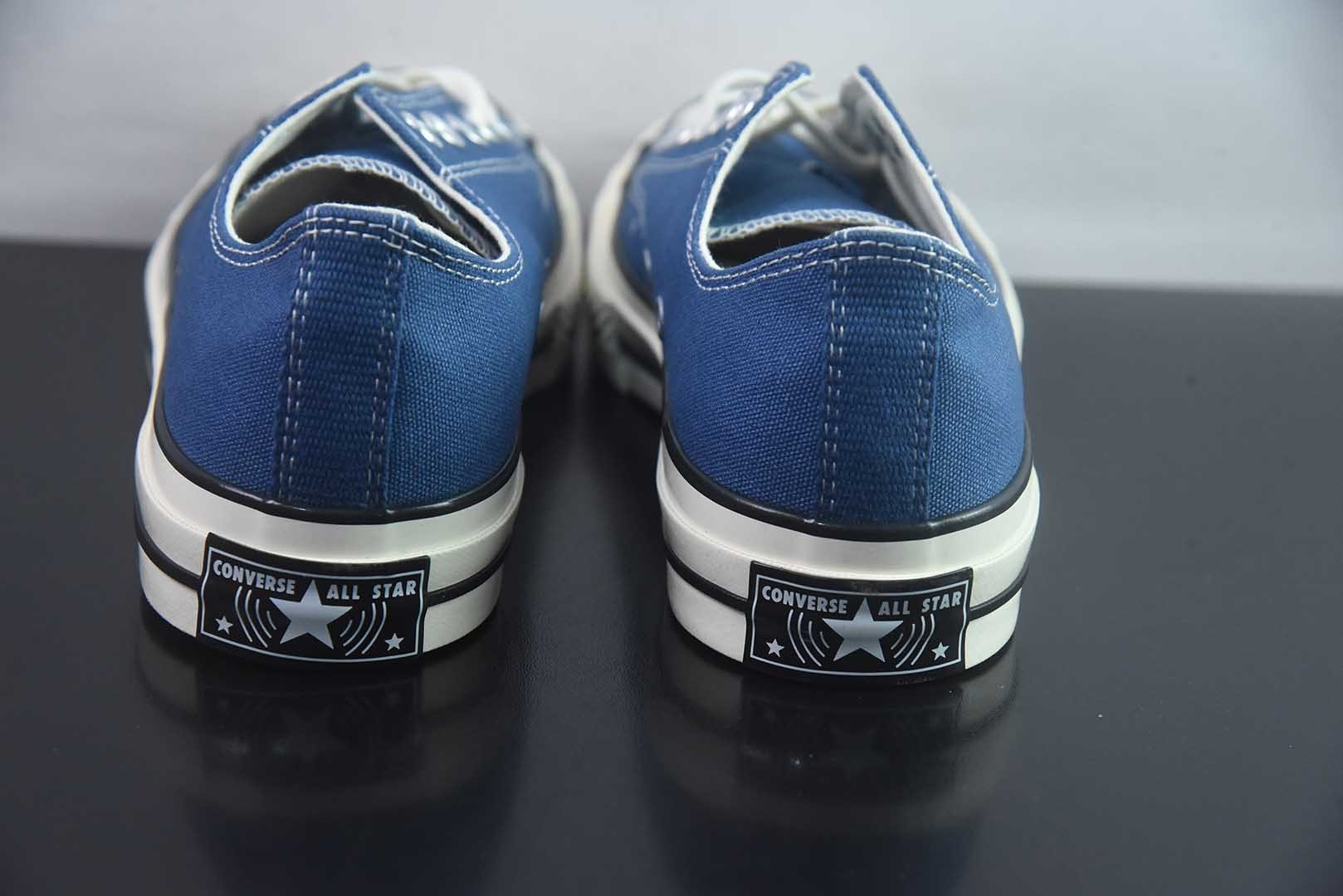 匡威 Converse 2026 全新发布! CHUCK 70X 星星标帆布鞋 低帮 蓝色 纯原版本 货号:A24234C 实拍细节图