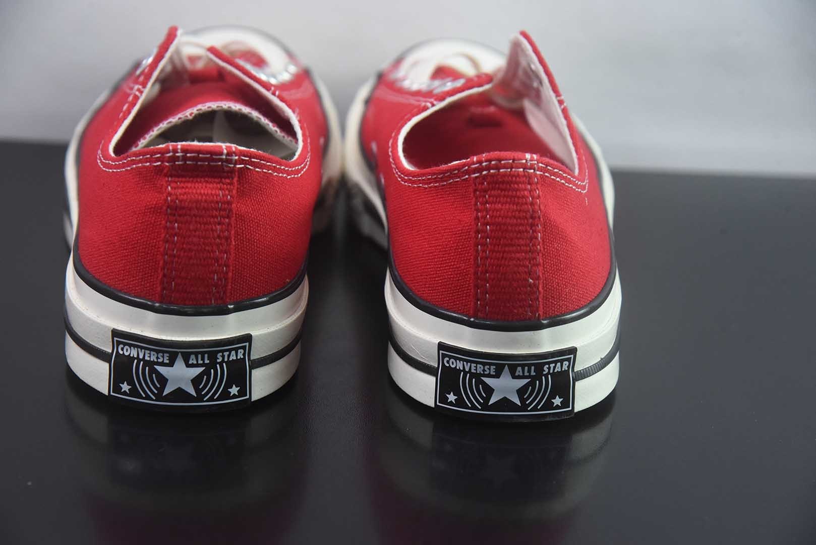 匡威 Converse 2026 全新发布! CHUCK 70X 星星标帆布鞋 低帮 红色 纯原版本 货号:A24A35C 实拍细节图