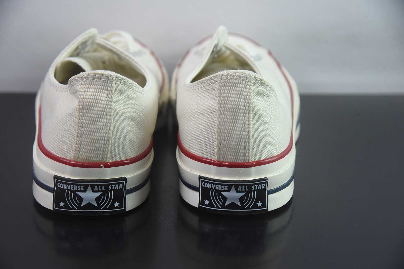 匡威 Converse 2026 全新发布! CHUCK 70X 星星标帆布鞋 色低帮 米白 纯原版本 货号:A24229C 实拍细节图