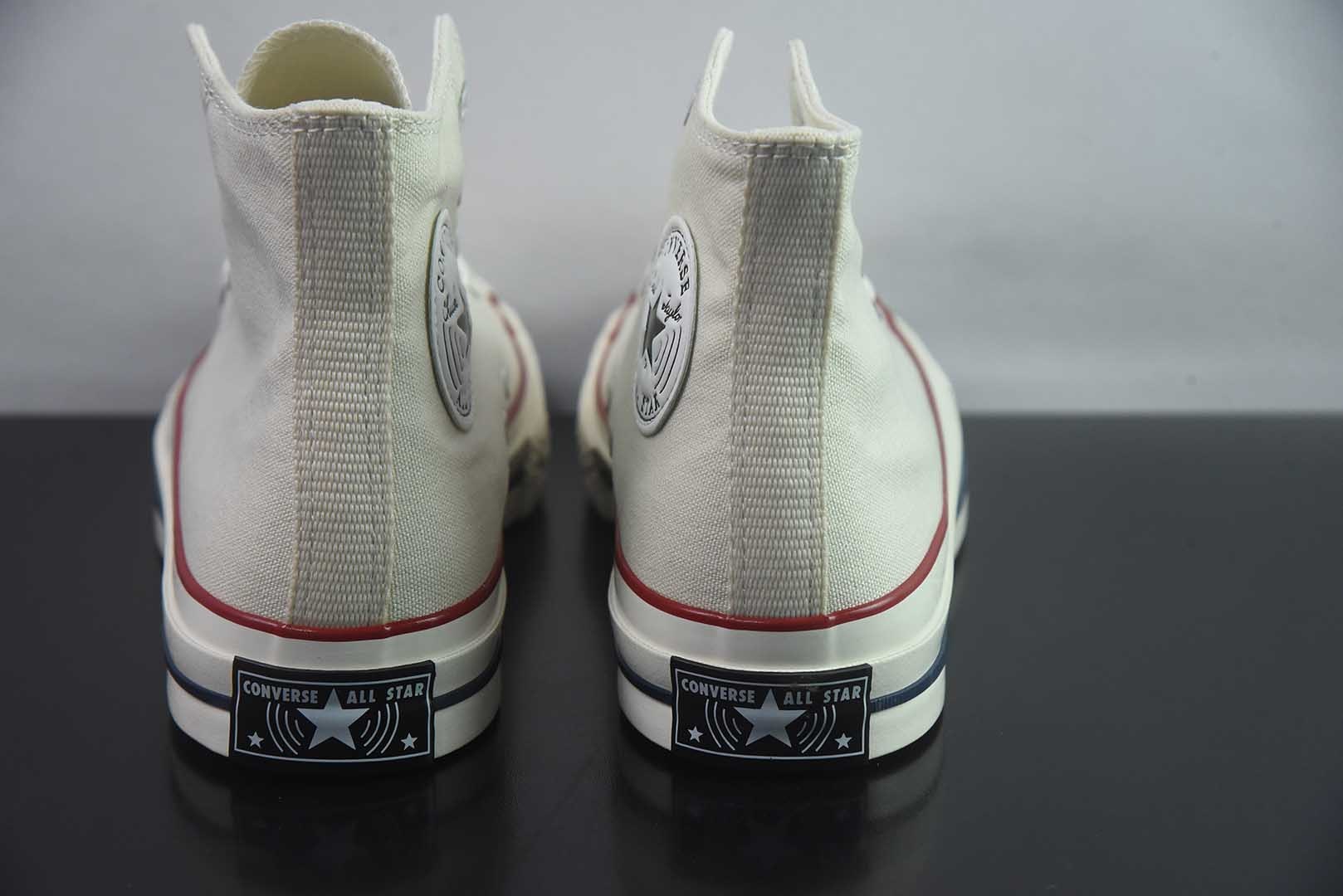 匡威 Converse 2026 全新发布! CHUCK 70X 星星标帆布鞋 色高帮 米白 纯原版本 货号:A24226C 实拍细节图