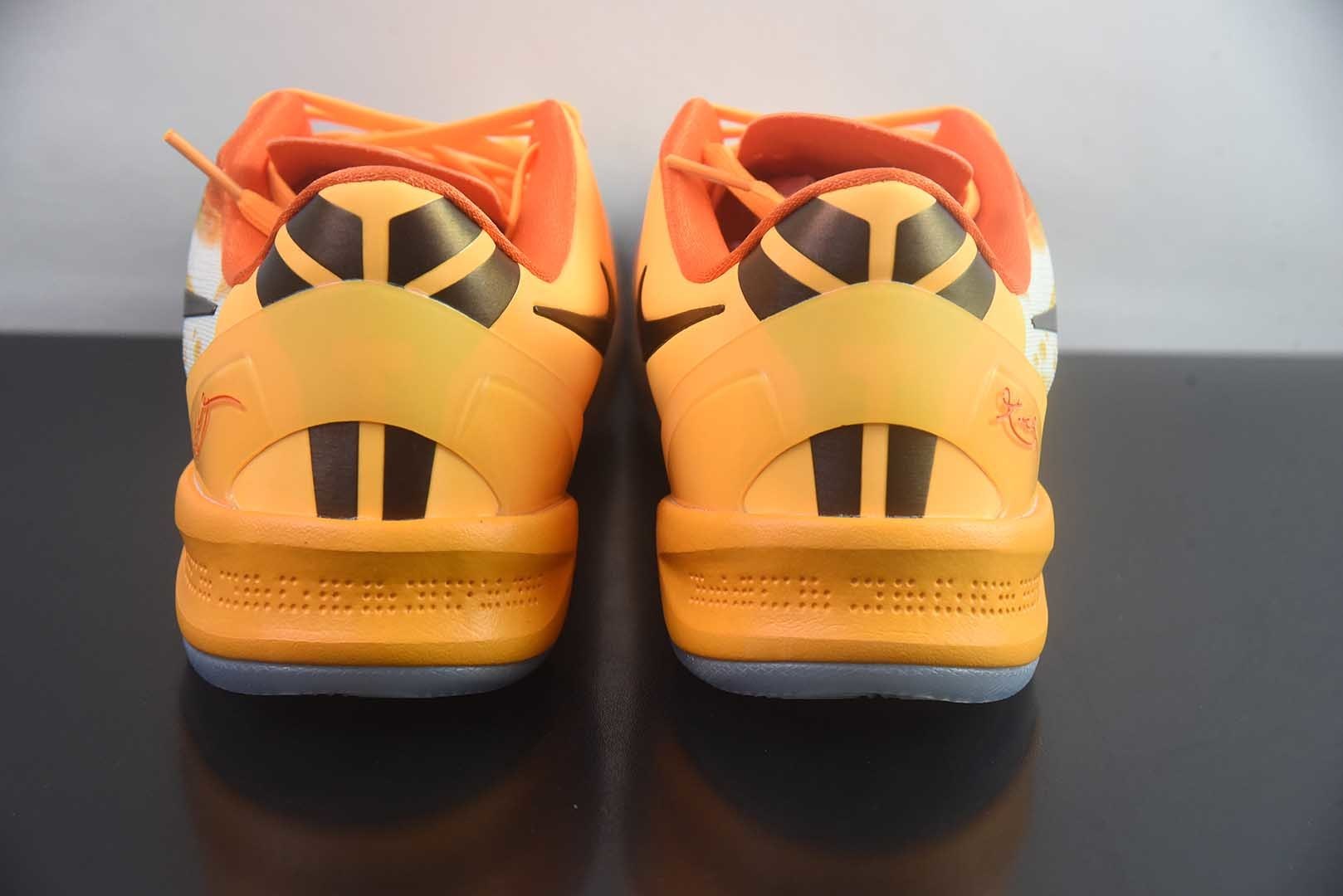 耐克 Nike 生产线 Kobe 8 Shanghai Fireworks 橙色 纯原版本 货号:IO6259-800 实拍细节图