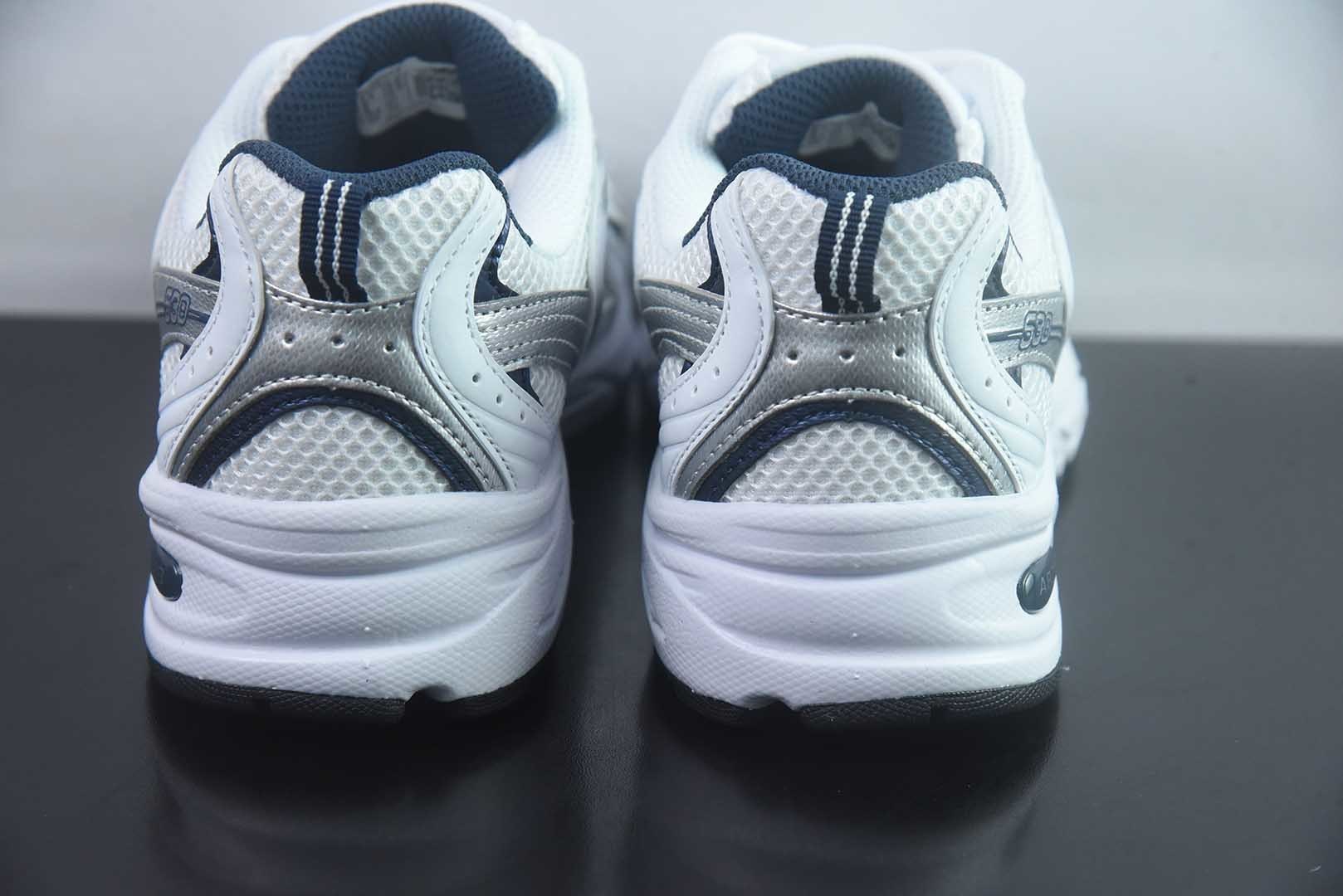 新百伦 New Balance NB 530 单层 春季 经典复古 人造革 网布织物 低帮 休闲城市通勤 紫色跑步鞋 纯原版本 货号:MR530SG 实拍细节图