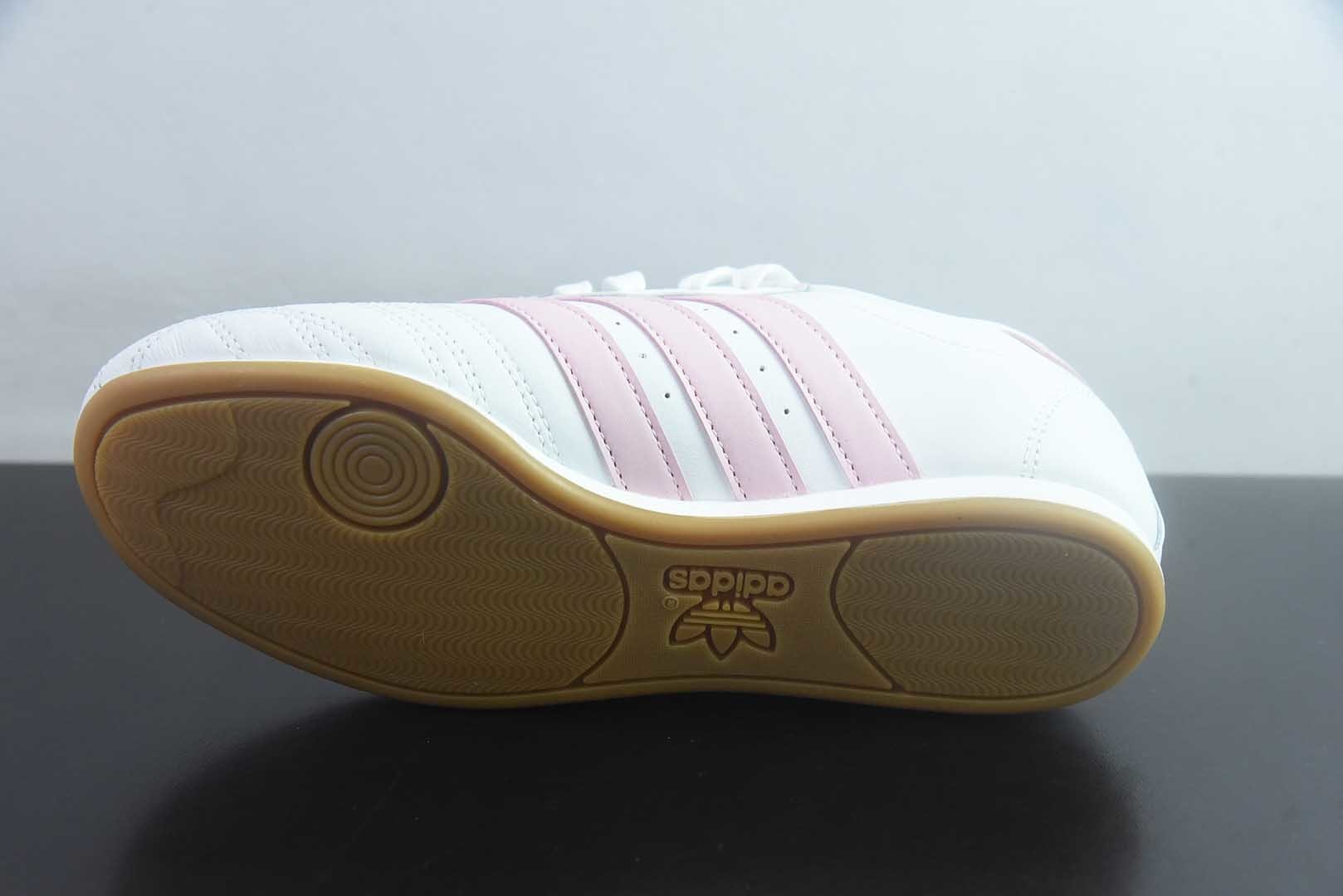 阿迪达斯 Adidas Originals Taekwondo 阿迪包裏性运动舒适 低帮 白粉训练鞋 JS0306 纯原版本 货号：JS0306 实拍细节图