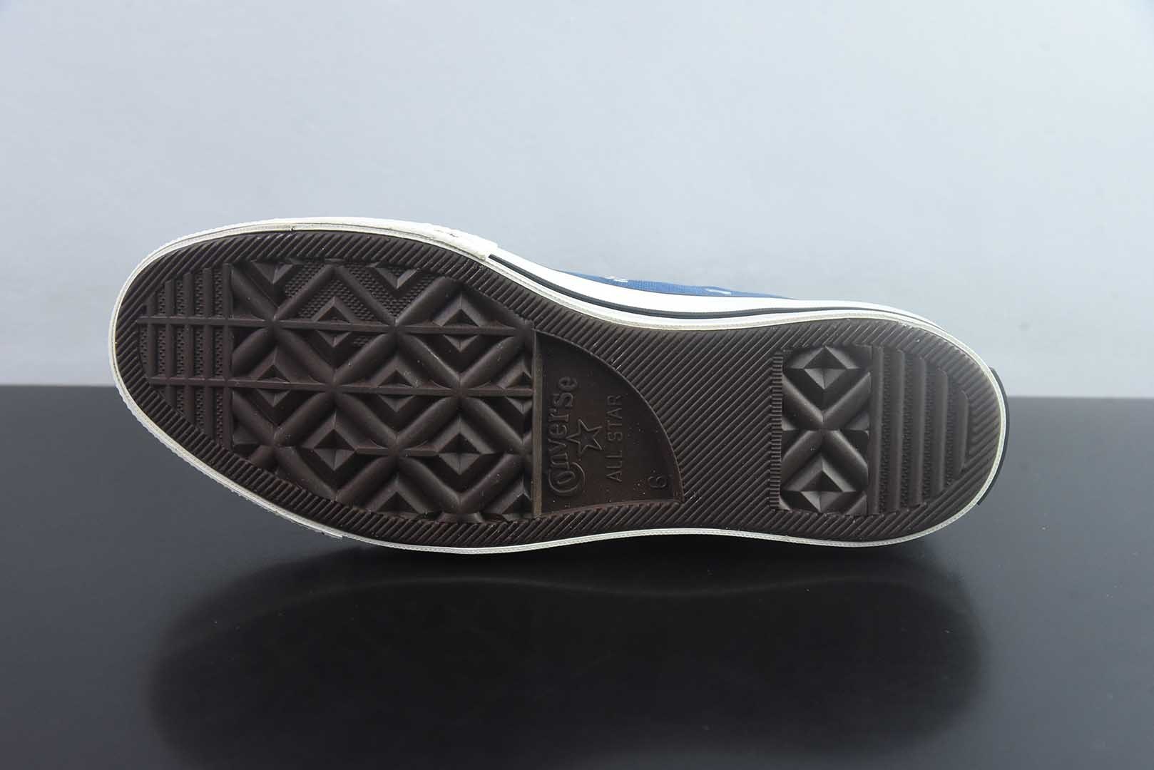 匡威 Converse 2026 全新发布! CHUCK 70X 星星标帆布鞋 高帮 蓝色 纯原版本 货号:A24231C 实拍细节图