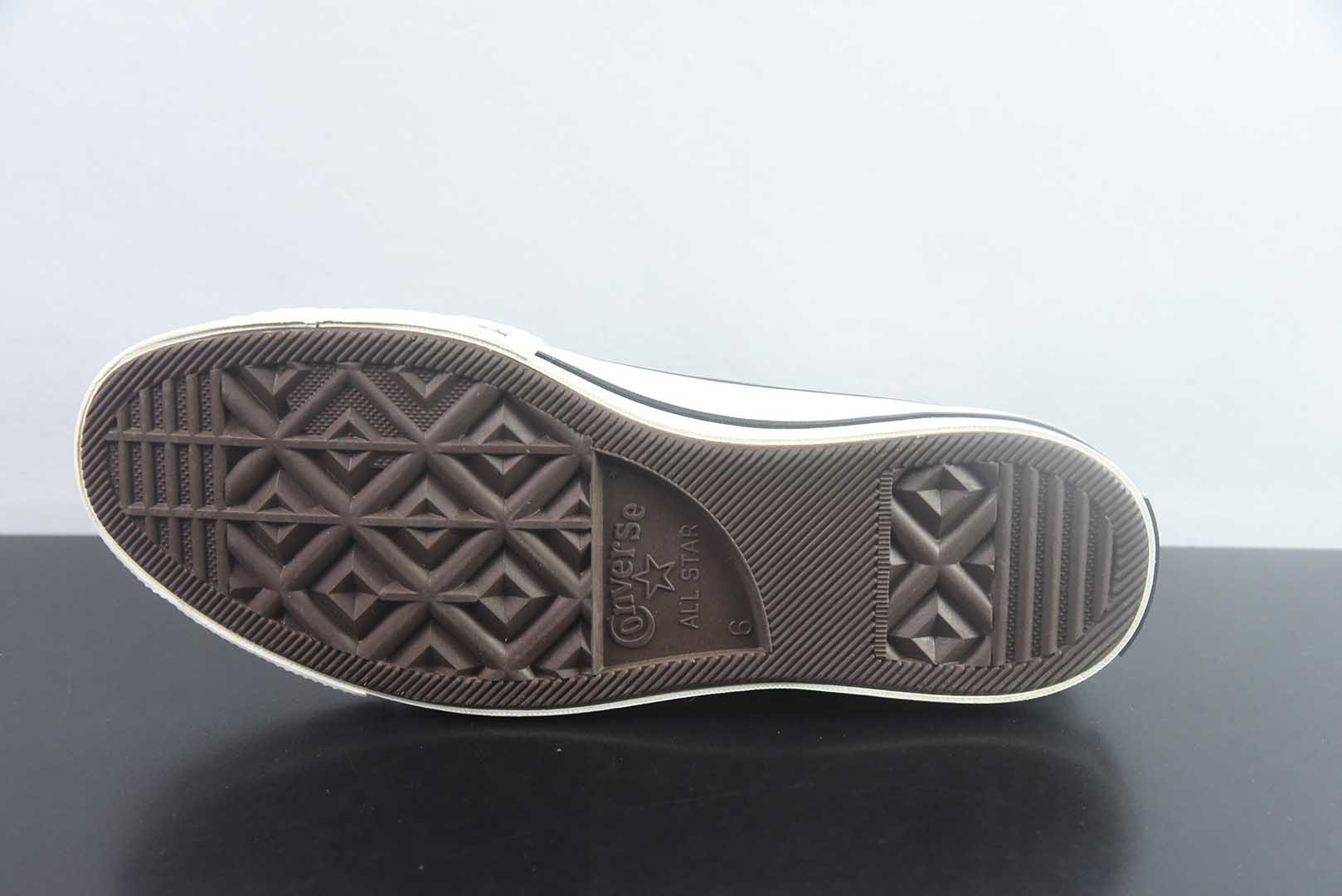 匡威 Converse 2026 全新发布! CHUCK 70X 星星标帆布鞋 高帮 黑色 纯原版本 货号:A24225C 实拍细节图