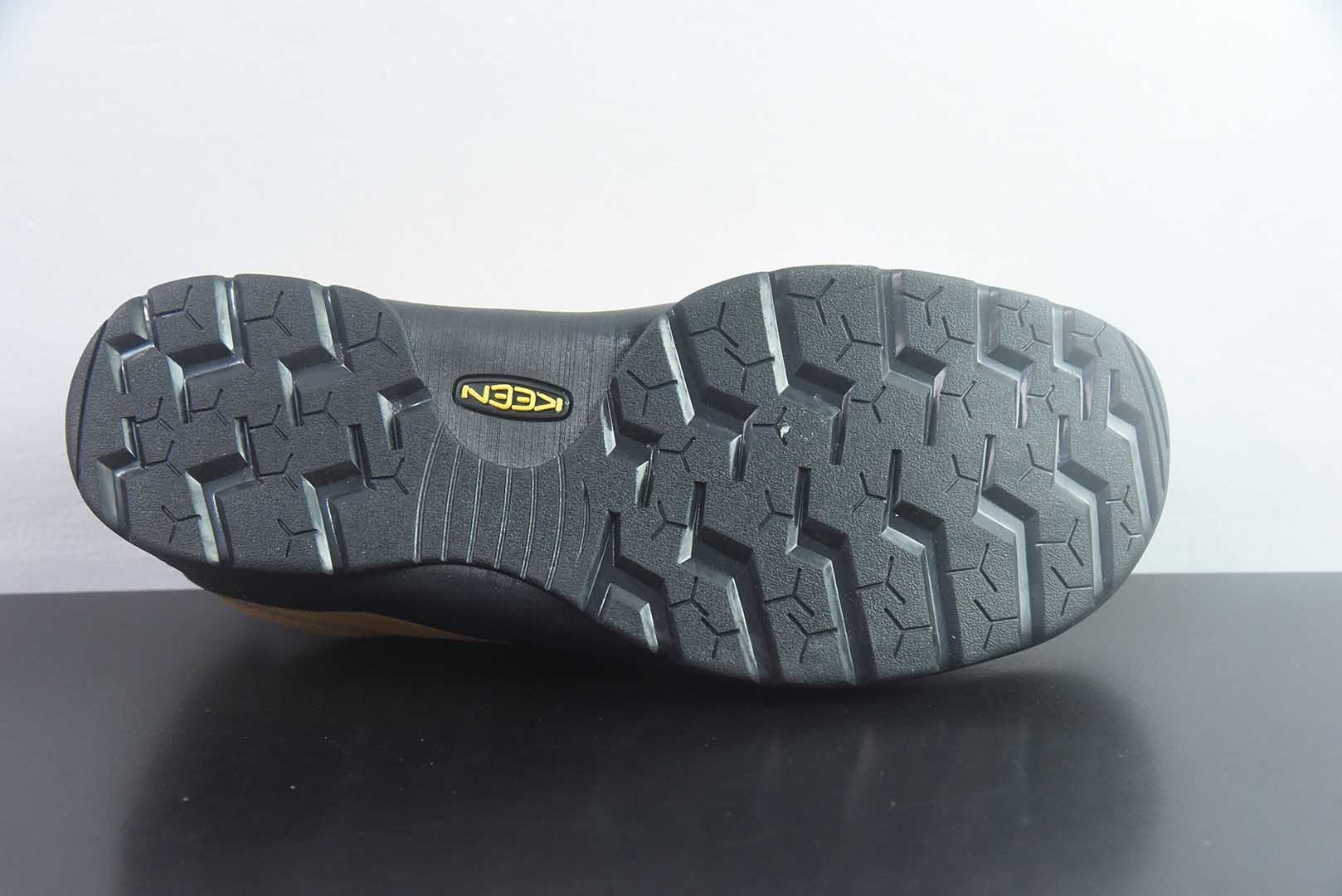 科恩 KEEN 总裁版本 Jasper 牛皮 舒适百搭 户外功能鞋 男女款 1002661 粉白 纯原版本 货号:黄棕 实拍细节图