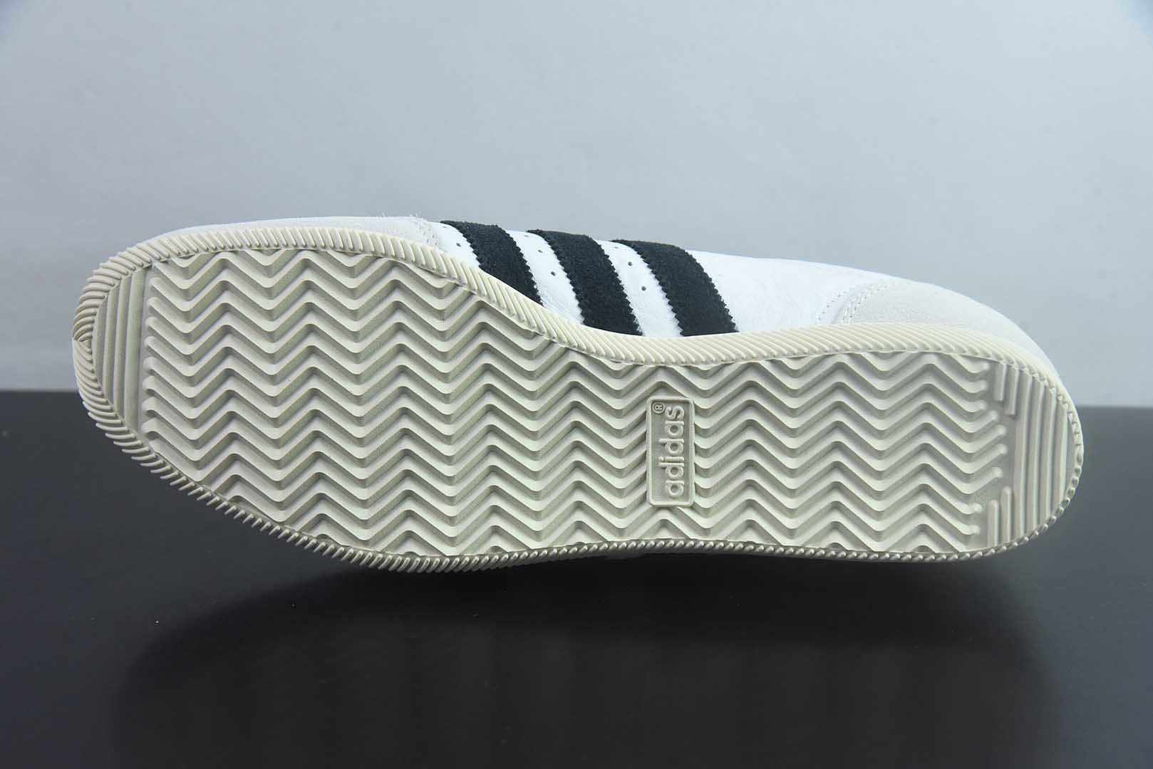 阿迪达斯 Adidas originals JAPAN 牛剖层革头层牛皮 W 舒适百搭薄底 低帮 生活 紫色休闲鞋 男女款 纯原版本 货号:IH5489 实拍细节图