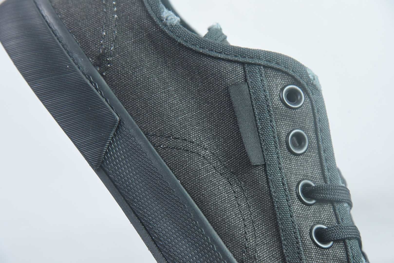 巴黎世家 Balenciaga OK版 新品PARIS磨损做旧效果休闲踩跟帆布鞋 黑色 纯原版本 货号:688754W3RR51099 实拍细节图