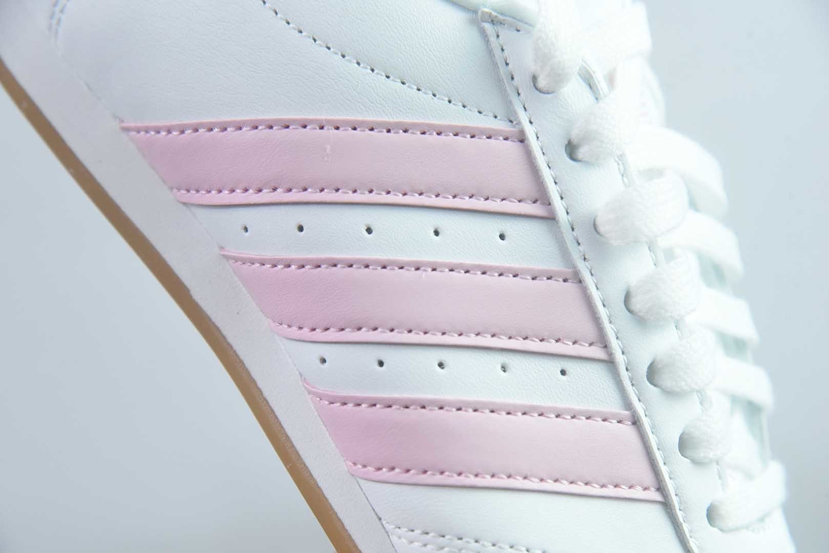 阿迪达斯 Adidas Originals Taekwondo 阿迪包裏性运动舒适 低帮 白粉训练鞋 JS0306 纯原版本 货号：JS0306 实拍细节图
