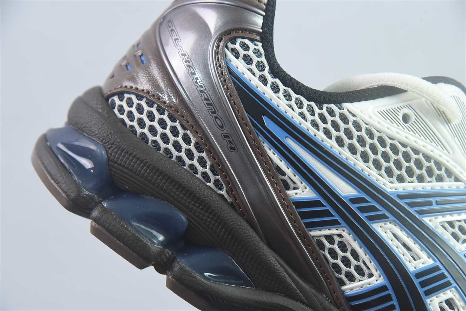 亚瑟士 ASICS GEL-Kayano 14 低帮运动休闲 灰蓝跑步鞋 1203A740-104 纯原版本 货号:1203A740-104 实拍细节图