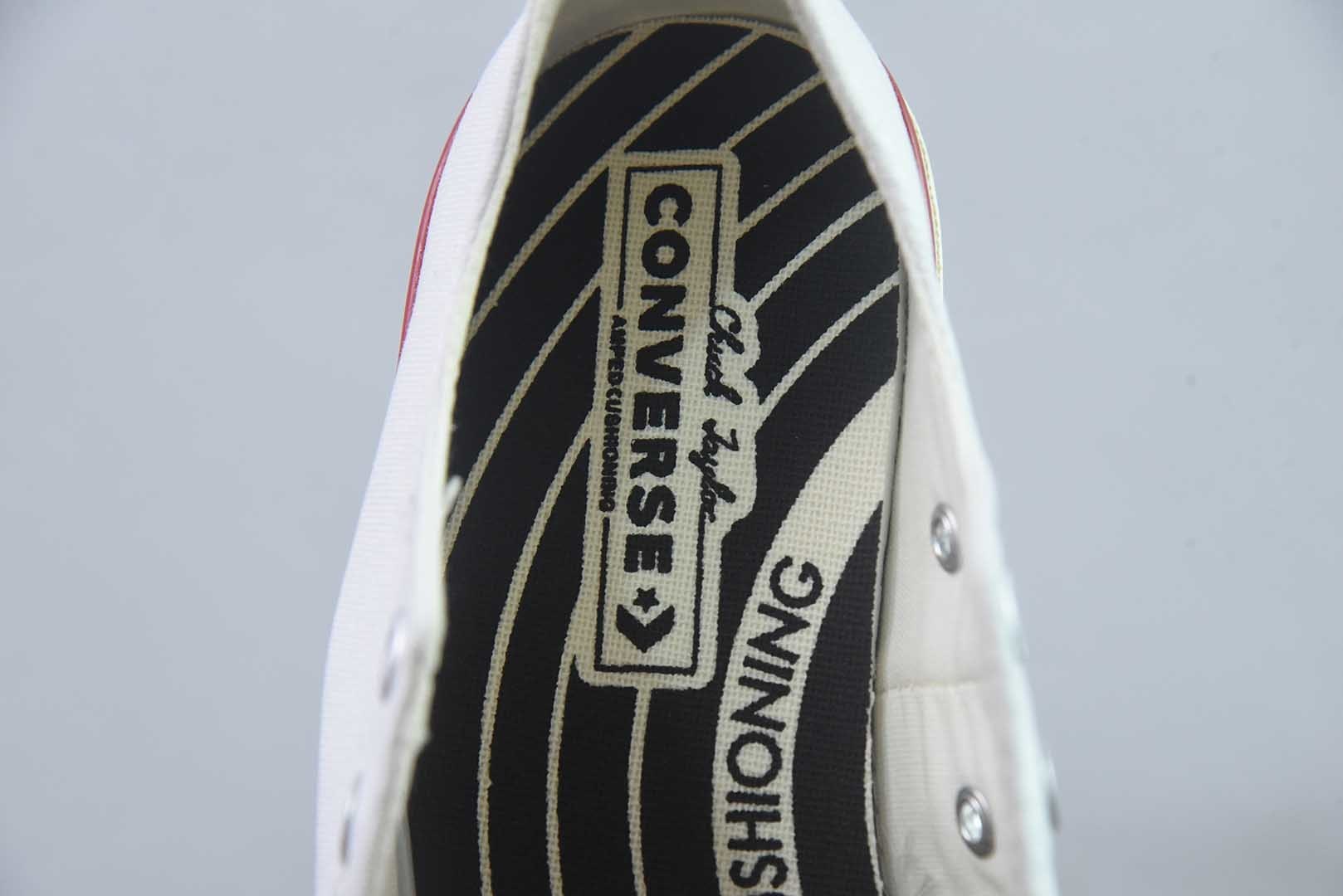 匡威 Converse 2026 全新发布! CHUCK 70X 星星标帆布鞋 高帮 白色 纯原版本 货号:A24230C 实拍细节图
