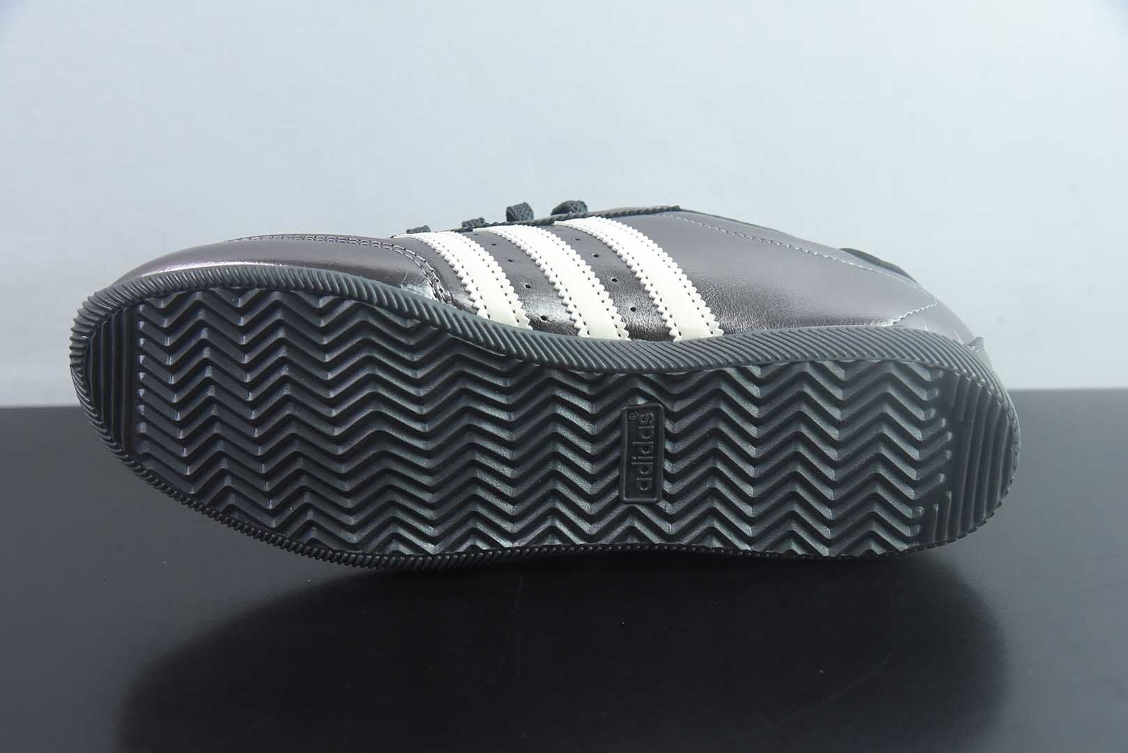 阿迪达斯 Adidas originals CHANGLE T头鞋 经典 灰休闲低帮德训鞋 女款 亮金属铁 纯原版本 货号：LA1366 实拍细节图