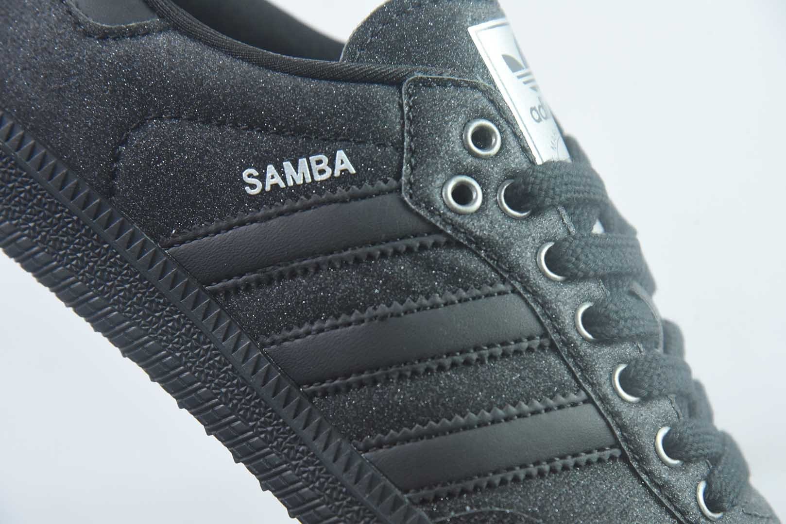 阿迪达斯 Adidas originals SAMBA OG 桑巴复古经典轻便 黑色板鞋 纯原版本 货号:KI6265 实拍细节图