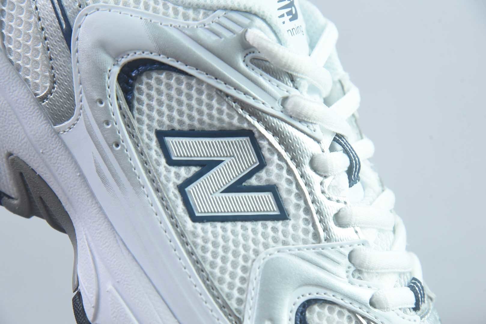 新百伦 New Balance NB 530 单层 春季 经典复古 人造革 网布织物 低帮 休闲城市通勤 紫色跑步鞋 纯原版本 货号:MR530SG 实拍细节图