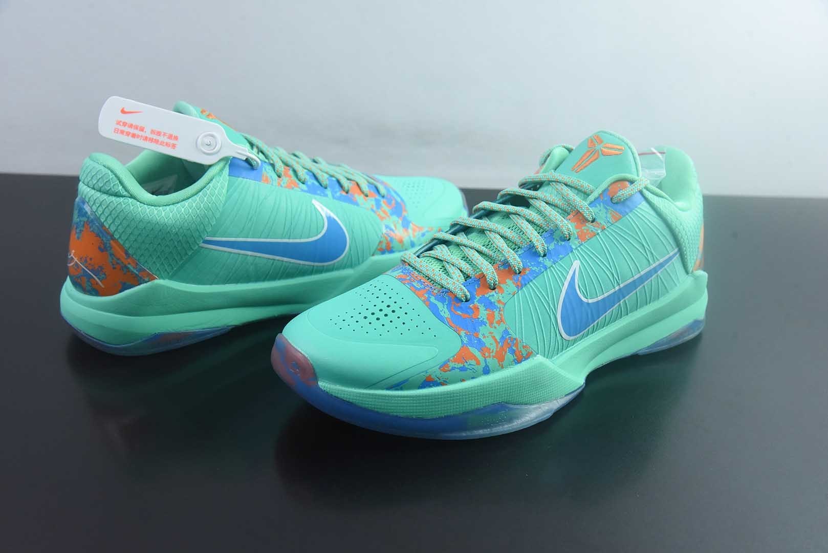 耐克 Nike Zoom Kobe 5 Chaos 科比5 男子 绿色实战篮球鞋 IX1200-300 纯原版本 货号:GCG20395855 实拍细节图