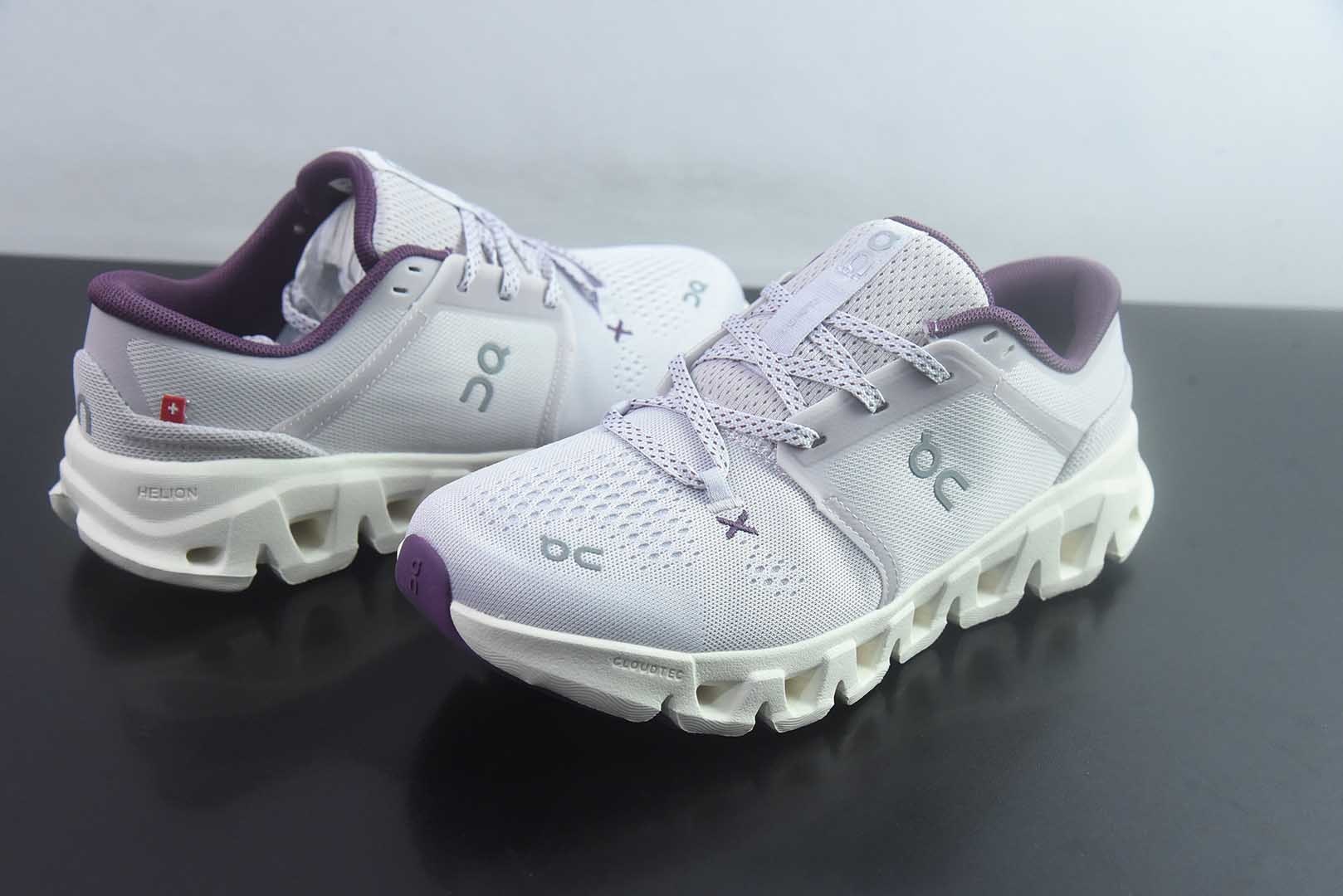 昂跑 ON Cloud X 5 户外街头机能风 紫色跑步鞋 Cloud Hi Edge户外机能融合街头潮流 纯原版本 货号:3WG300652582332 实拍细节图