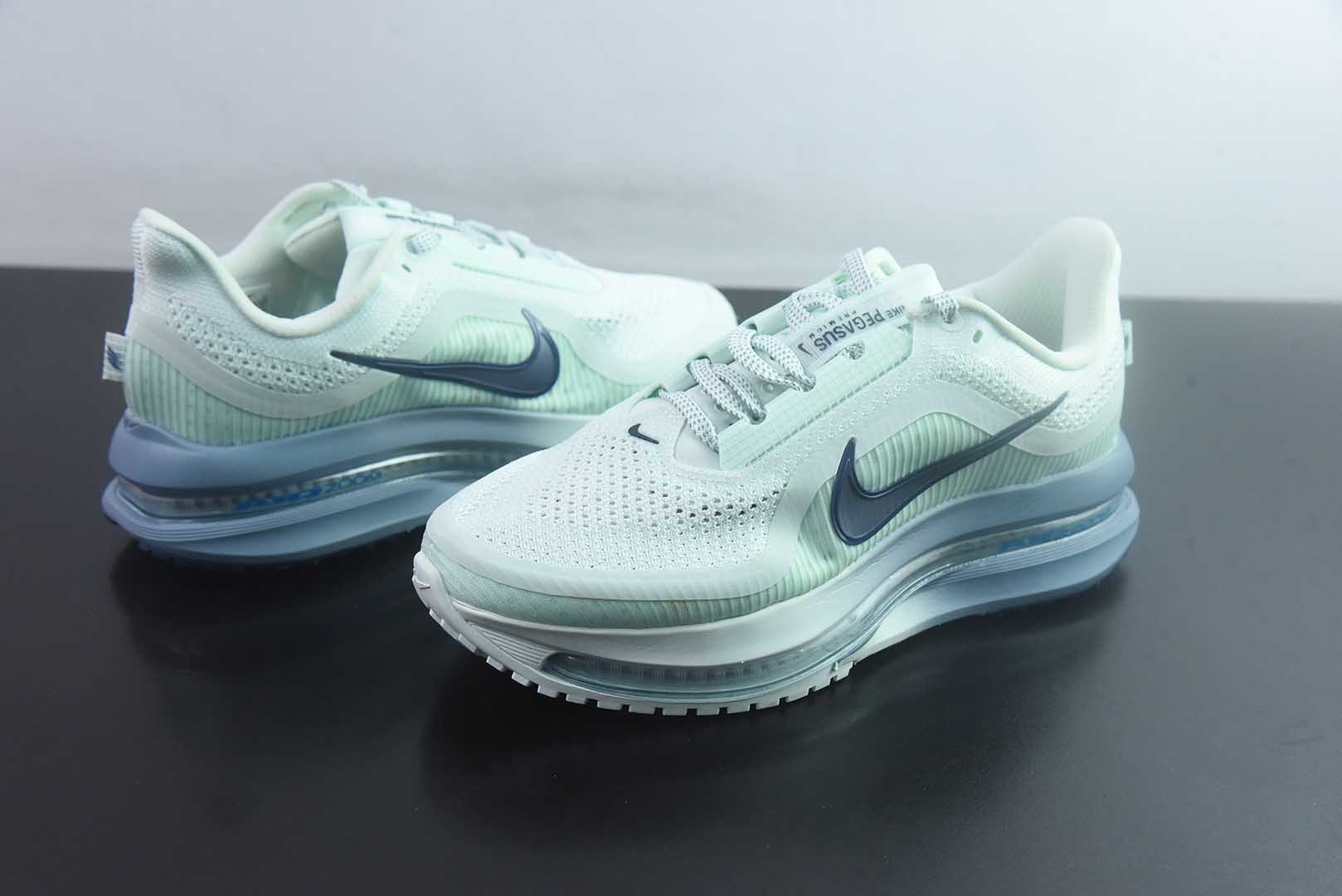 耐克 Nike Air Zoom Pegasus Premium 网面全掌气垫缓震 绿白跑鞋 纯原版本 货号:HQ2593-301 实拍细节图