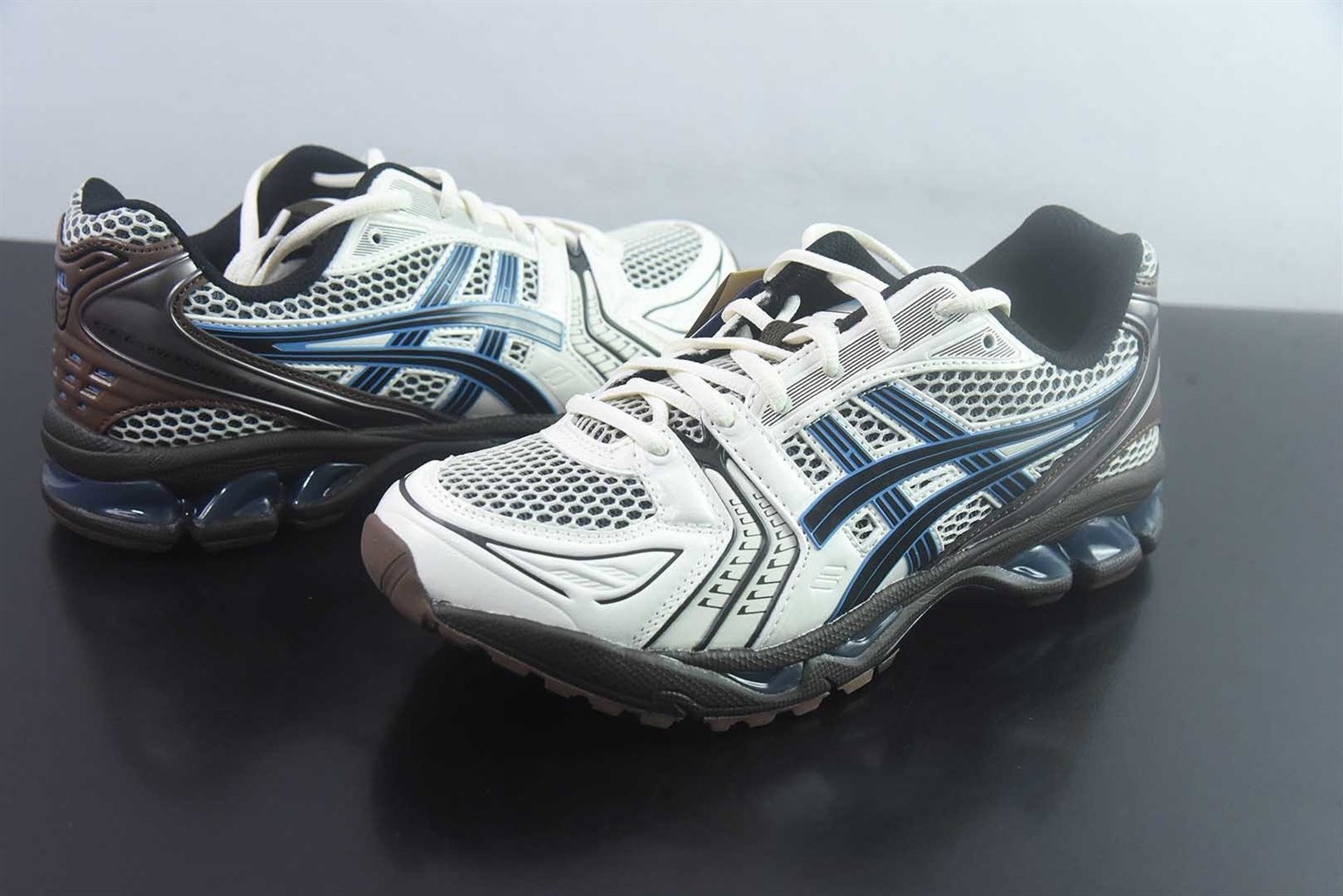 亚瑟士 ASICS GEL-Kayano 14 低帮运动休闲 灰蓝跑步鞋 1203A740-104 纯原版本 货号:1203A740-104 实拍细节图