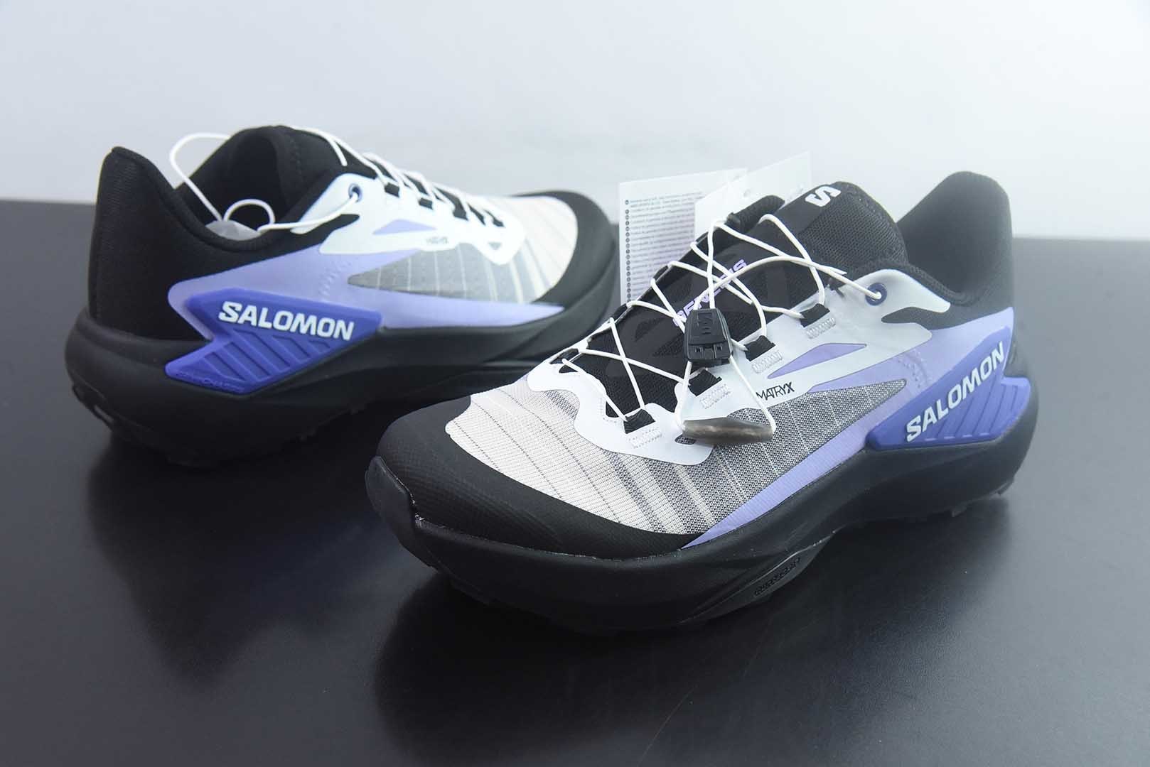 萨洛蒙 SALOMON GENESIS 时尚休闲运动男子越野 黑色跑鞋 官方 纯原版本 货号:477673 实拍细节图
