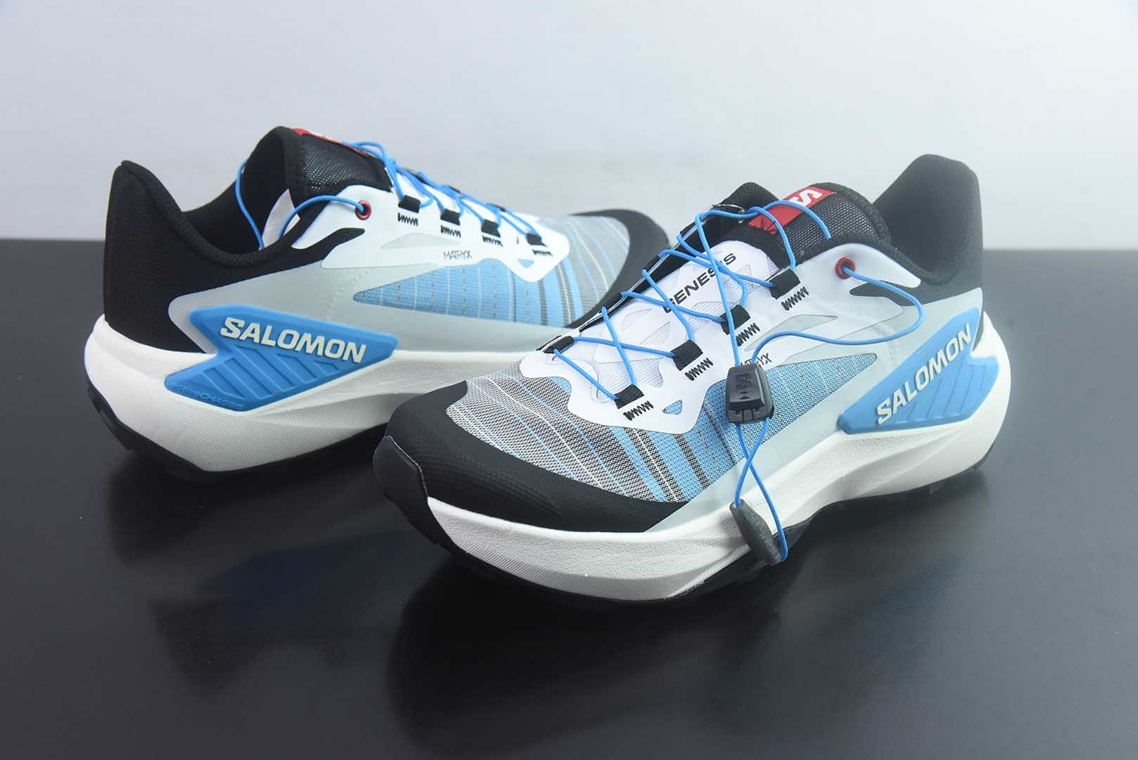 萨洛蒙 SALOMON GENESIS 时尚休闲运动男子越野 紫色跑鞋 官方 纯原版本 货号：477634 实拍细节图