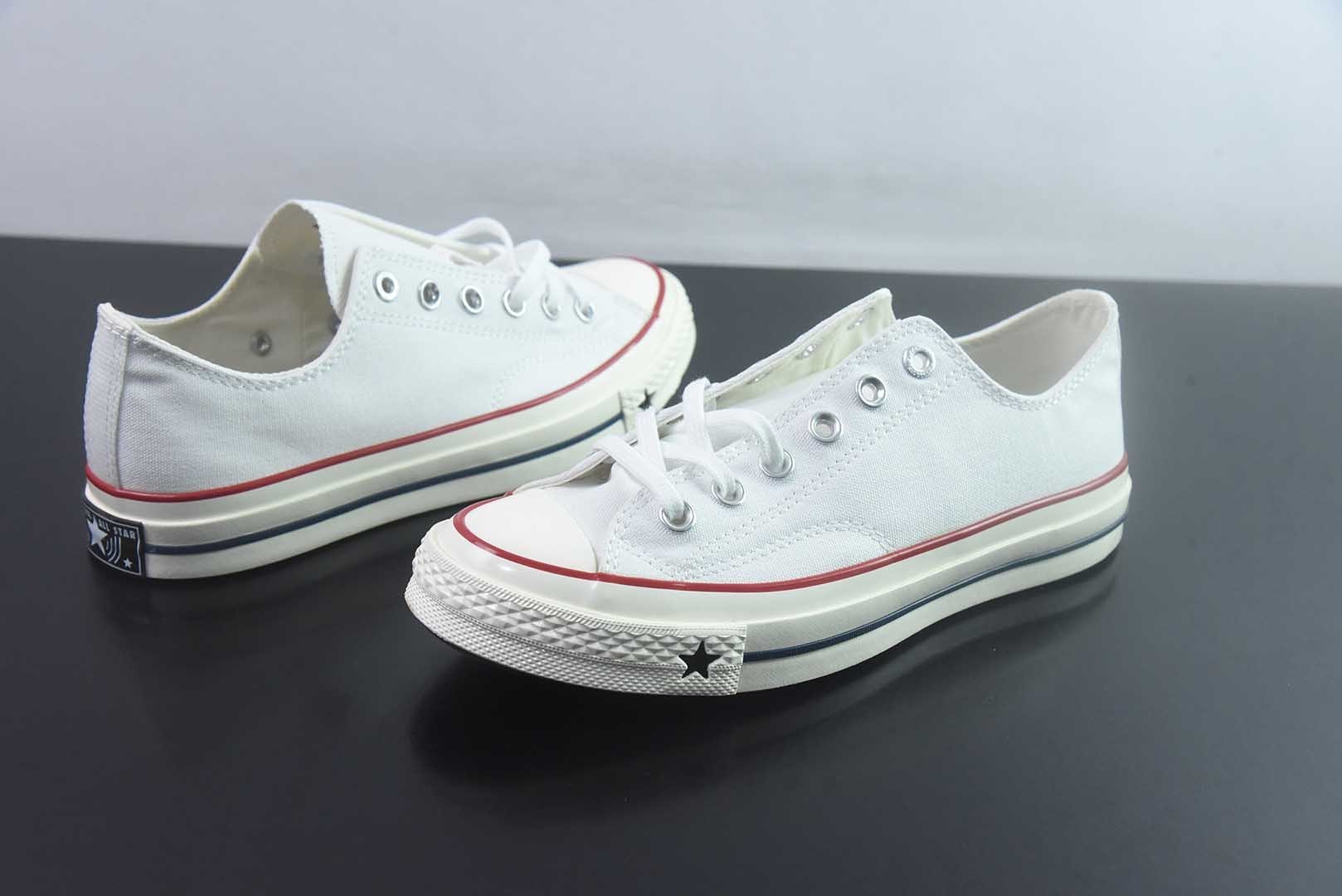 匡威 Converse 2026 全新发布! CHUCK 70X 星星标帆布鞋 高帮 白色 纯原版本 货号:A24230C 实拍细节图
