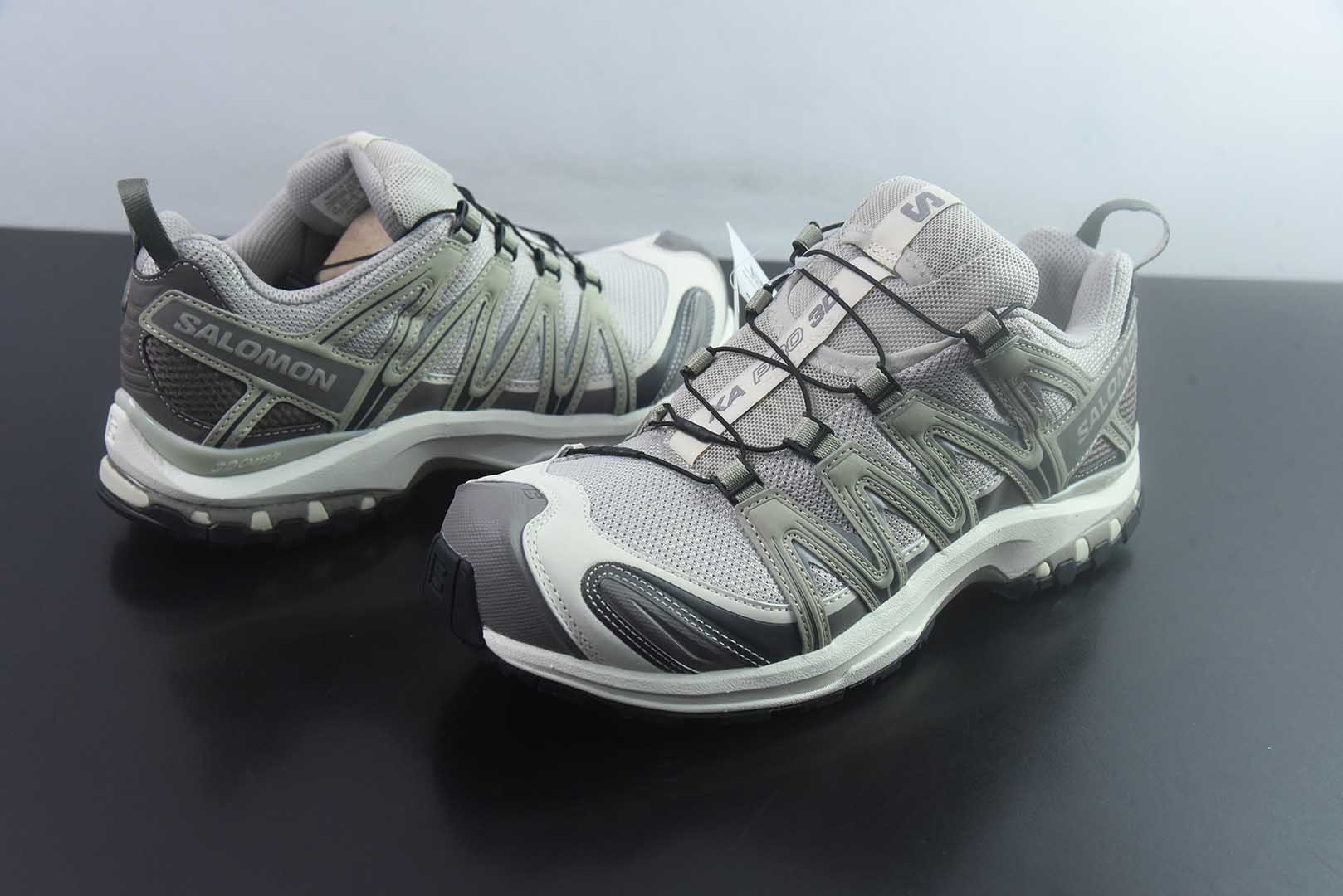 萨洛蒙 SALOMON XA PRO 3D 探索者系列户外越野 灰跑鞋 银 云 纯原版本 货号:TLK11650947 实拍细节图