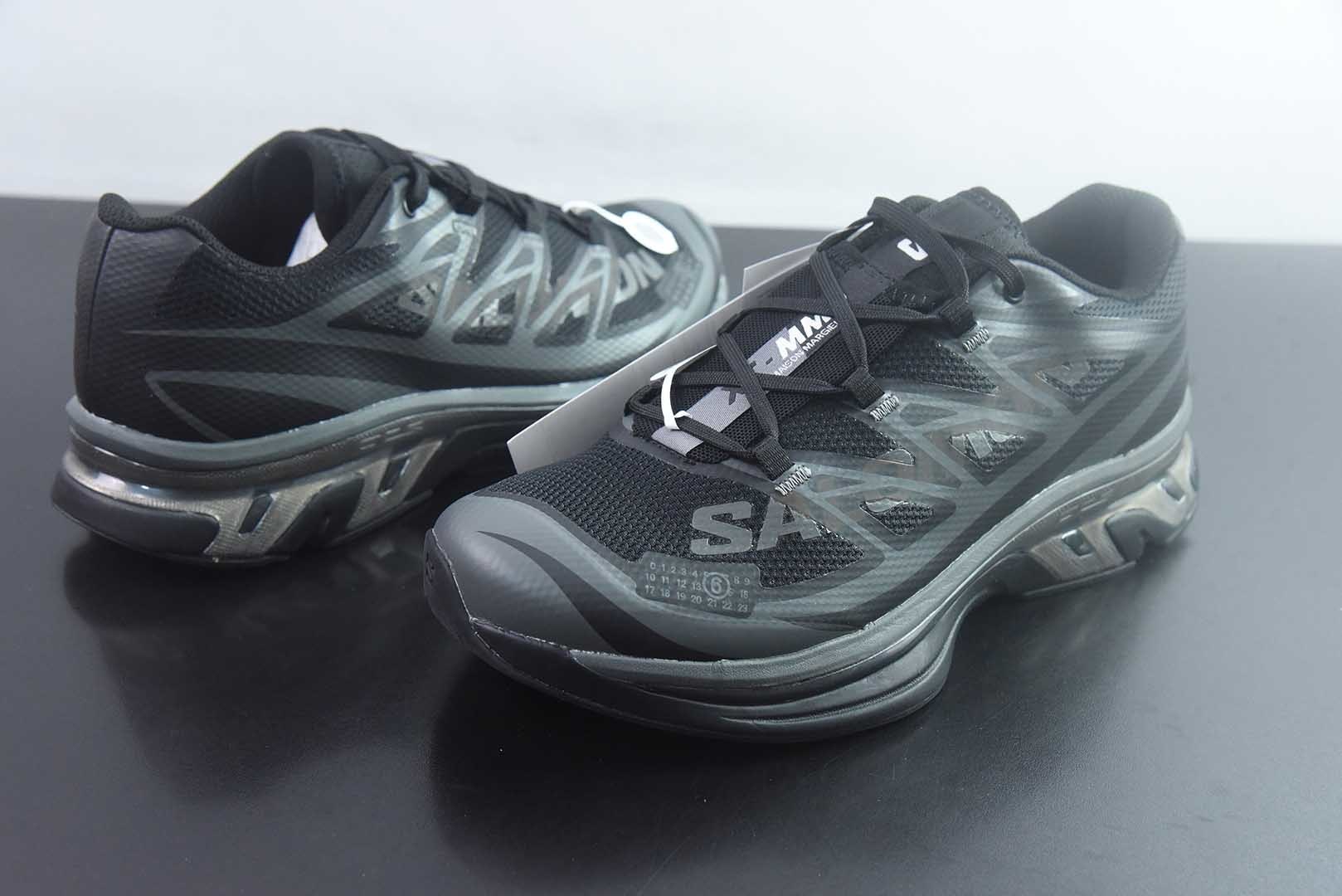 萨洛蒙 SALOMON × MM6 Maison Margiela XT-MM-6 越野 黑色跑鞋 纯原版本 货号:492003 实拍细节图