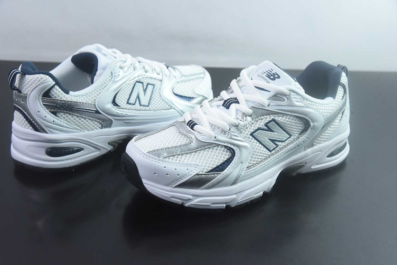 新百伦 New Balance NB 530 单层 春季 经典复古 人造革 网布织物 低帮 休闲城市通勤 紫色跑步鞋 纯原版本 货号:MR530SG 实拍细节图