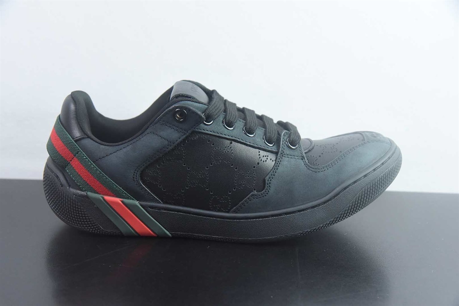 古驰 GUCCI Screener 小脏鞋 紫色休闲鞋 纯原版本 实拍细节图