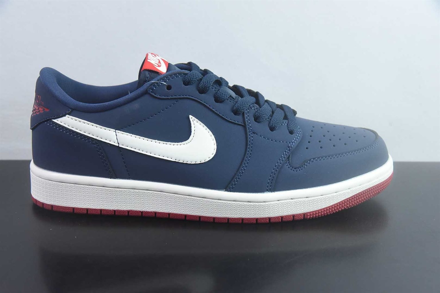 乔丹 Air Jordan 1 RETRO LOW OG 50 蓝 纯原版本 货号：IX8478-410 实拍细节图