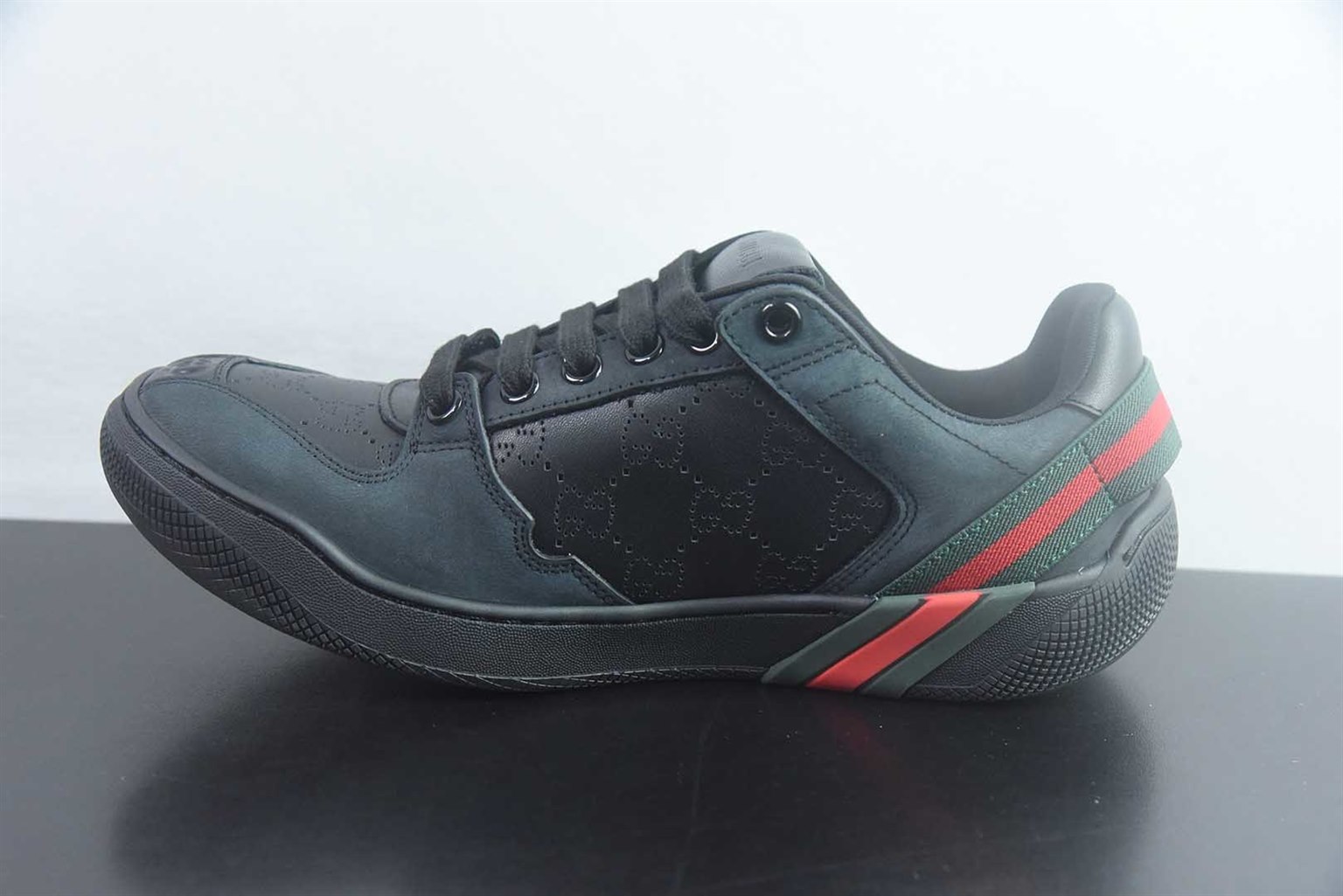 古驰 GUCCI Screener 小脏鞋 紫色休闲鞋 纯原版本 实拍细节图