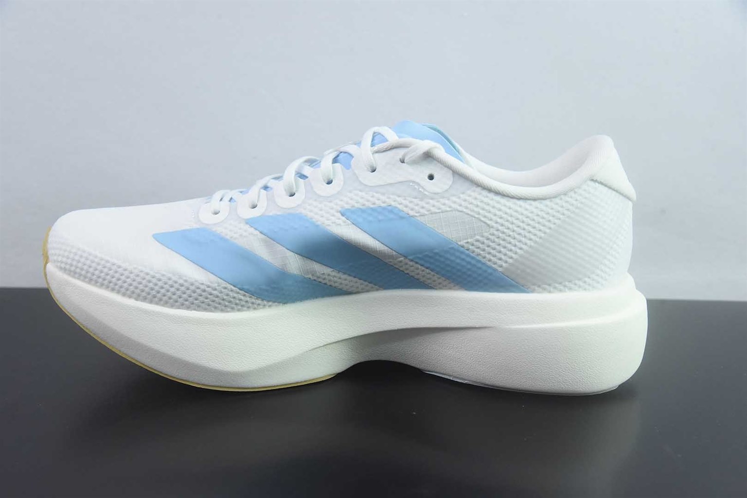 阿迪达斯 Adidas Adizero Evo SL 阿迪超轻透气缓震 白蓝跑鞋 纯原版本 货号:JQ4527 实拍细节图