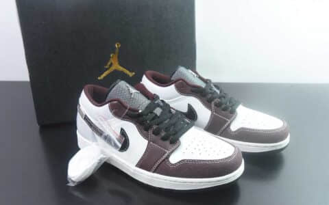 乔丹 Air Jordan 1 Low AJ1 白灰低帮休闲板鞋 纯原版本 货号：IZ5846-101 主图
