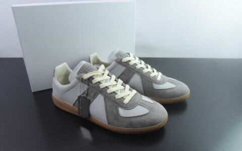 梅森马吉拉 Maison Margiela MM6 22 Classic Replica Leather Low Sneaker 系列低帮经典绅士德训平底百搭小白板鞋 纯原版本 货号：SJP25805435