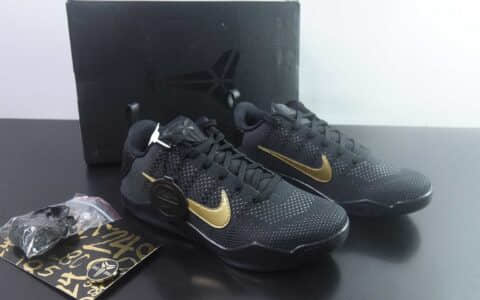 耐克 Nike Kobe 11 Elite Low Protro Fade To Black 黑金低帮篮球鞋 纯原版本 货号：IM4260-001 主图