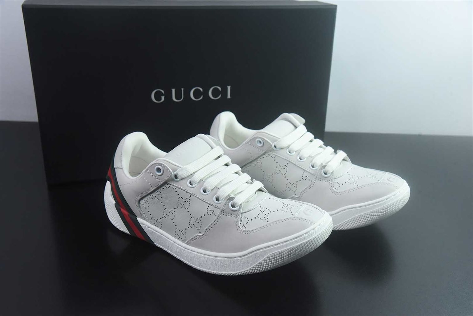 古驰 GUCCI Screener 小脏鞋 紫色休闲鞋 纯原版本 主图