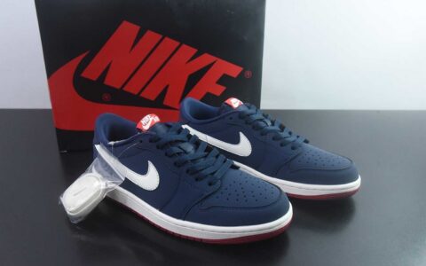 乔丹 Air Jordan 1 RETRO LOW OG 50 蓝 纯原版本 货号：IX8478-410 主图