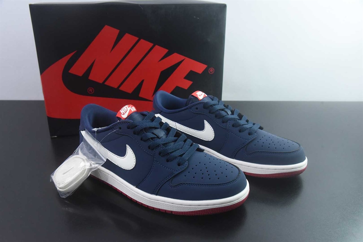乔丹 Air Jordan 1 RETRO LOW OG 50 蓝 纯原版本 货号：IX8478-410 主图
