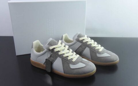 梅森马吉拉 Maison Margiela MM6 网 小 鞋，比利时著名设计师品牌- / 22 Classic Replica Leather Low Sneaker 系列低帮经典绅士德训平底百搭小 红板鞋 纯原版本 货号：SDP25805435 主图