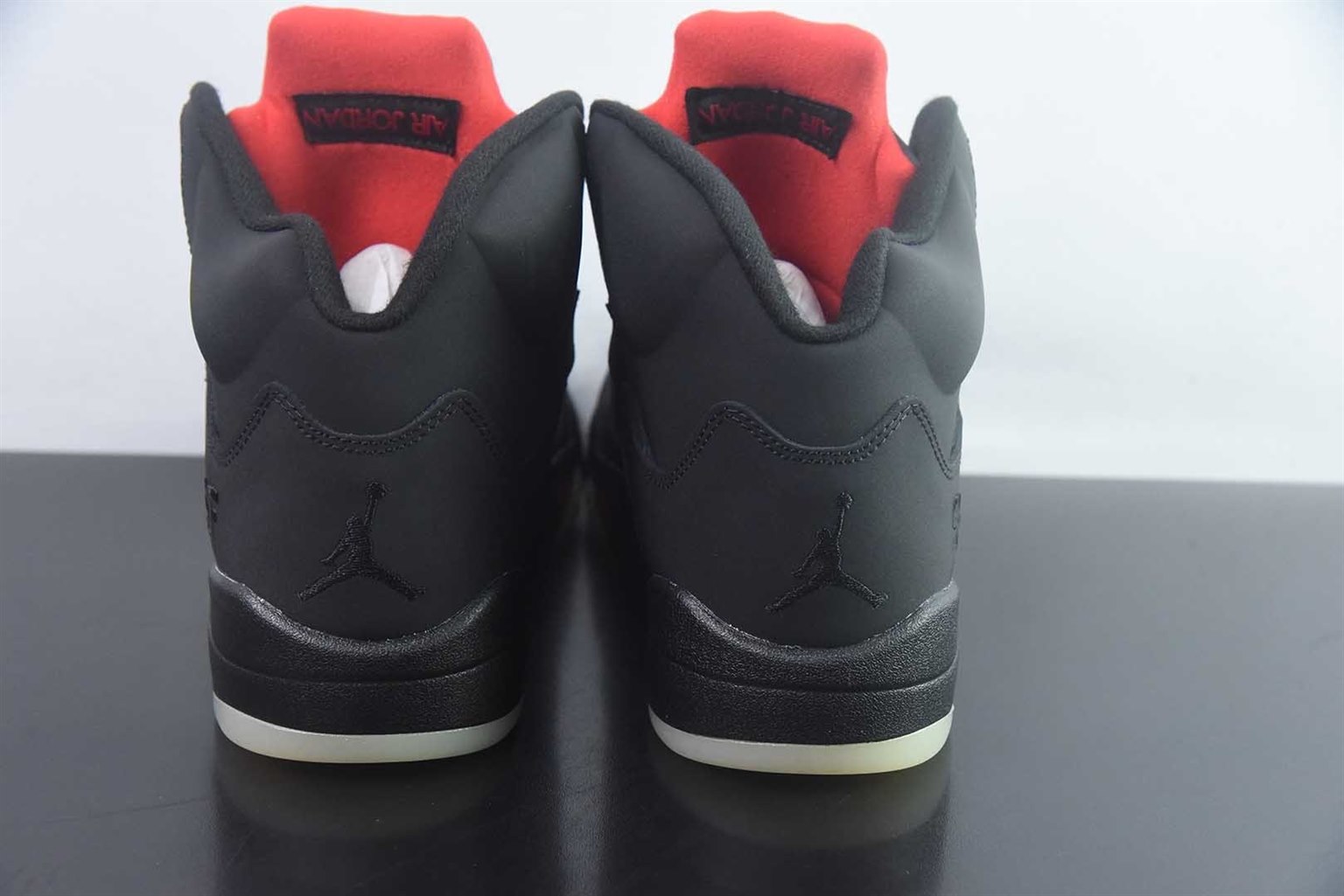 乔丹 Air Jordan 5 Retro x SoleFly 联名 黑绿高帮篮球鞋 纯原版本 货号：IU0734-001 实拍细节图