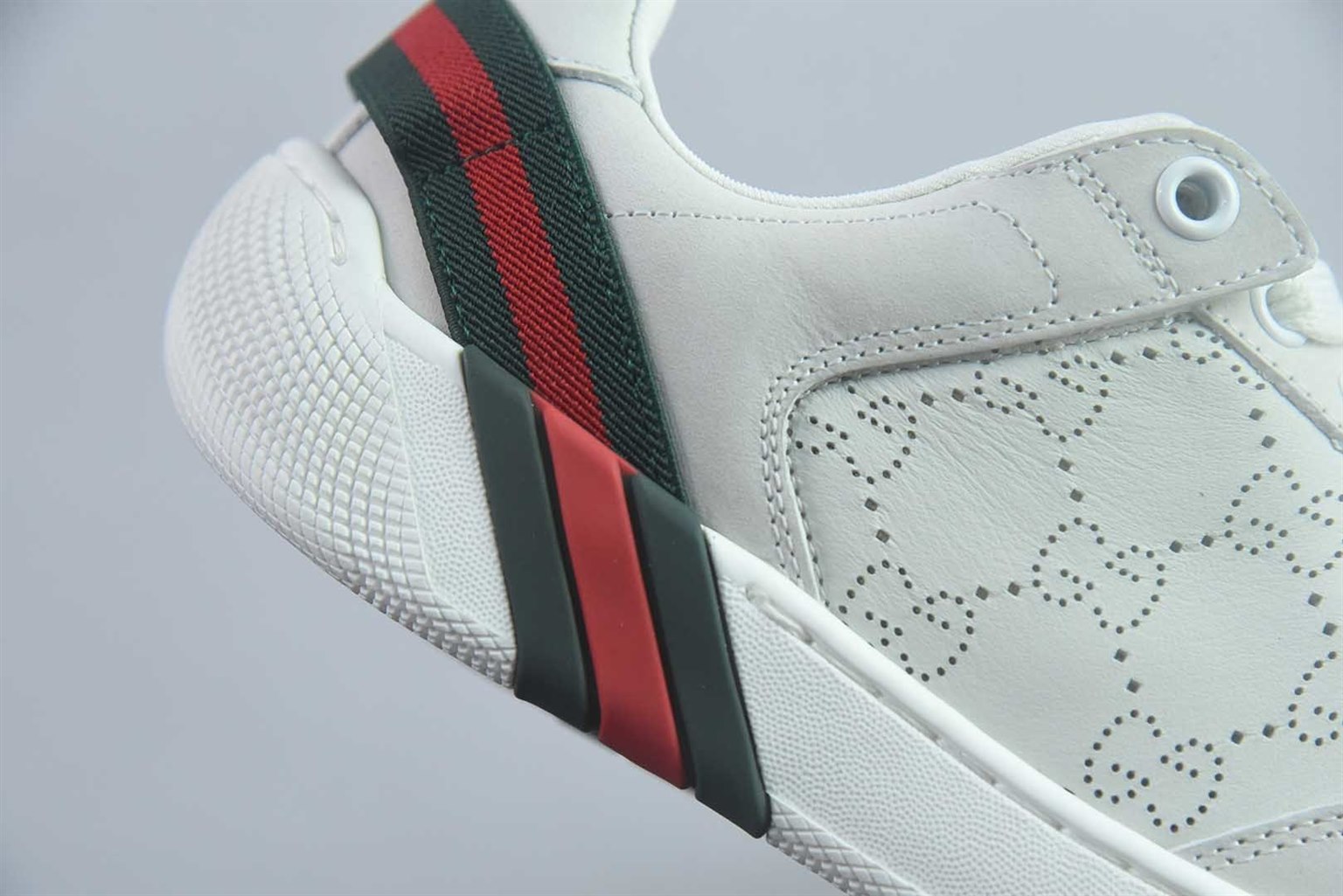 古驰 GUCCI Screener 小脏鞋 紫色休闲鞋 纯原版本 实拍细节图