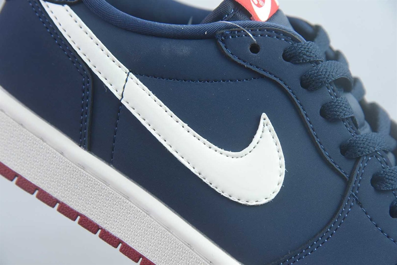乔丹 Air Jordan 1 RETRO LOW OG 50 蓝 纯原版本 货号：IX8478-410 实拍细节图