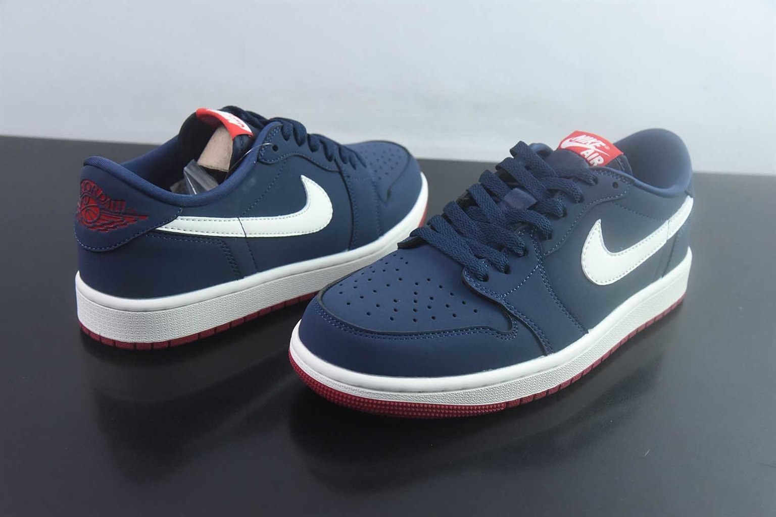 乔丹 Air Jordan 1 RETRO LOW OG 50 蓝 纯原版本 货号：IX8478-410 实拍细节图
